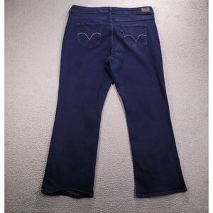 LEVIS 512 Jeans Size 20W Short Bootcut Perfectly Shaping Dark Wash Denim